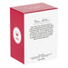 Red and white box with text and a logo on a white background