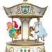Decorative carousel with characters on a white background