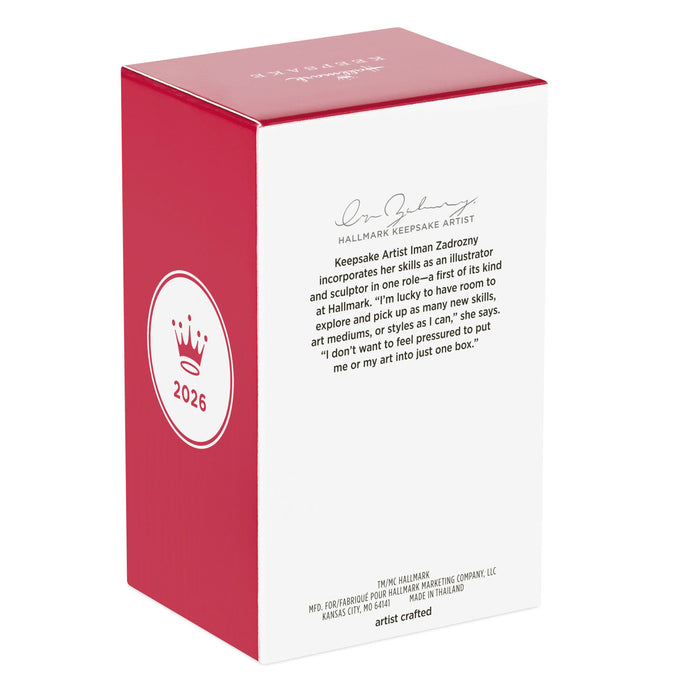 Red and white box with text and a logo on a white background
