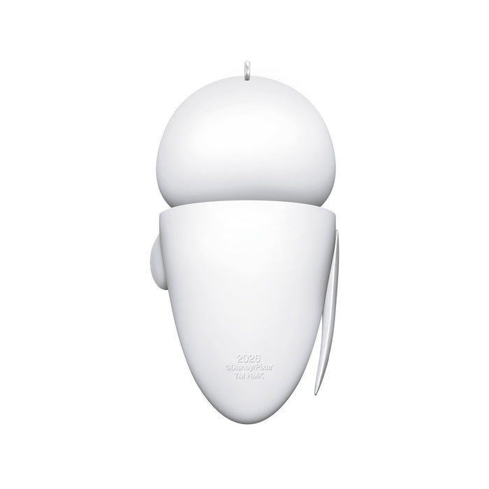 White robot figure on a white background  on a white background