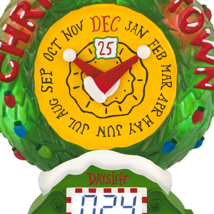 Disney Tim Burton's The Nightmare Before Christmas Christmas Town Countdown Musical 2025 Ornament With Light and Motion