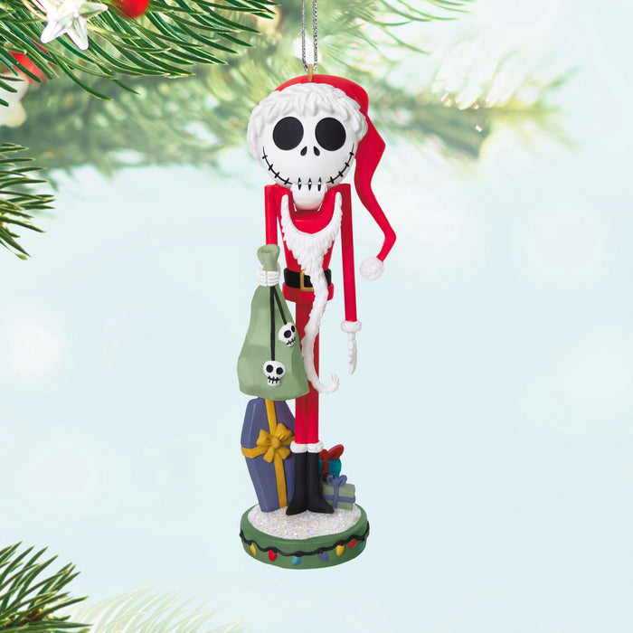 Disney Tim Burton's The Nightmare Before Christmas Santa Jack Skellington Nutcracker 2025 Ornament