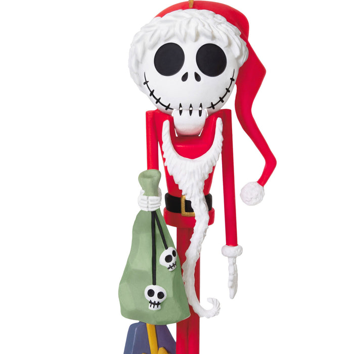 Disney Tim Burton's The Nightmare Before Christmas Santa Jack Skellington Nutcracker 2025 Ornament
