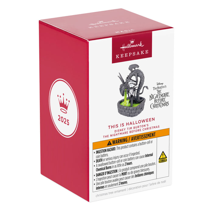 Disney Tim Burton's The Nightmare Before Christmas This Is Halloween 2025 Ornament With Light