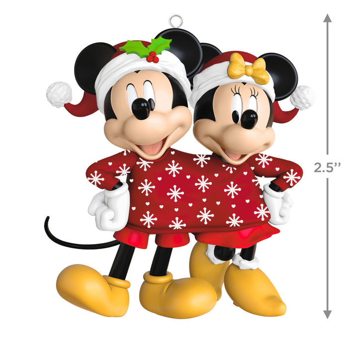 Disney Mickey and Minnie Sweater-Sharing Sweethearts 2025 Ornament