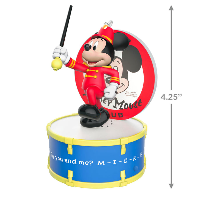 Disney The Mickey Mouse Club 70 Years of Music and Fun Musical 2025 Ornament With Light