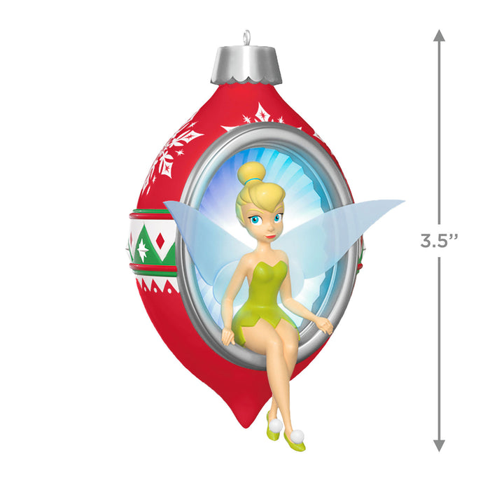Disney Tinker Bell Trimming the Tree With Tink 2025 Ornament With Light