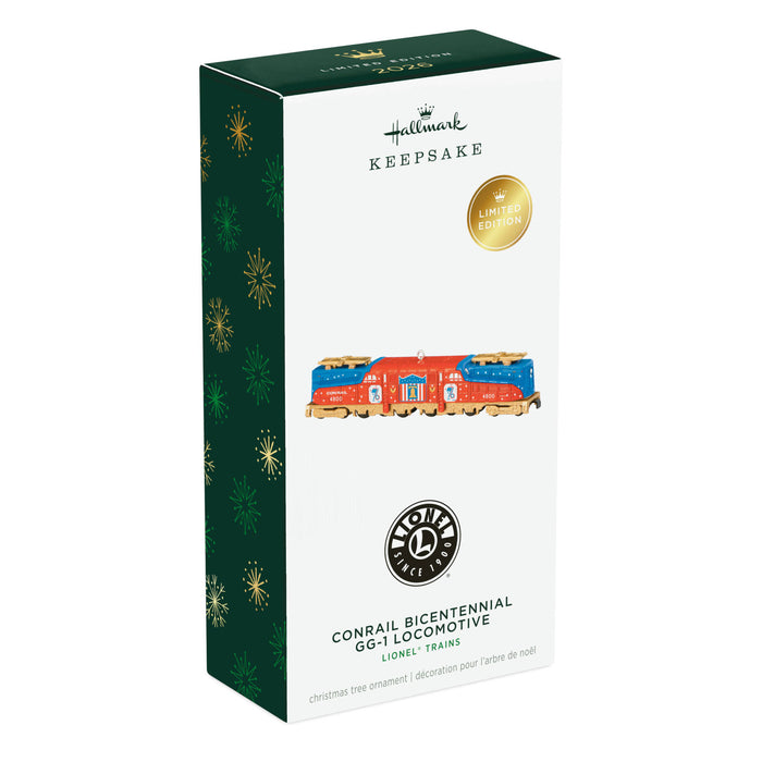 Hallmark Keepsake Lionel Locomotive packaging on a white background