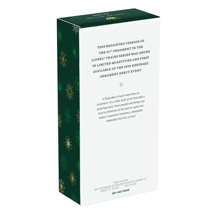 Box packaging with green and white design, featuring text and decorative elements.