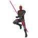 Action figure of a character from a popular franchise with a red lightsaber on a white background