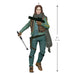 Action figure with a measurement indicator on a white background