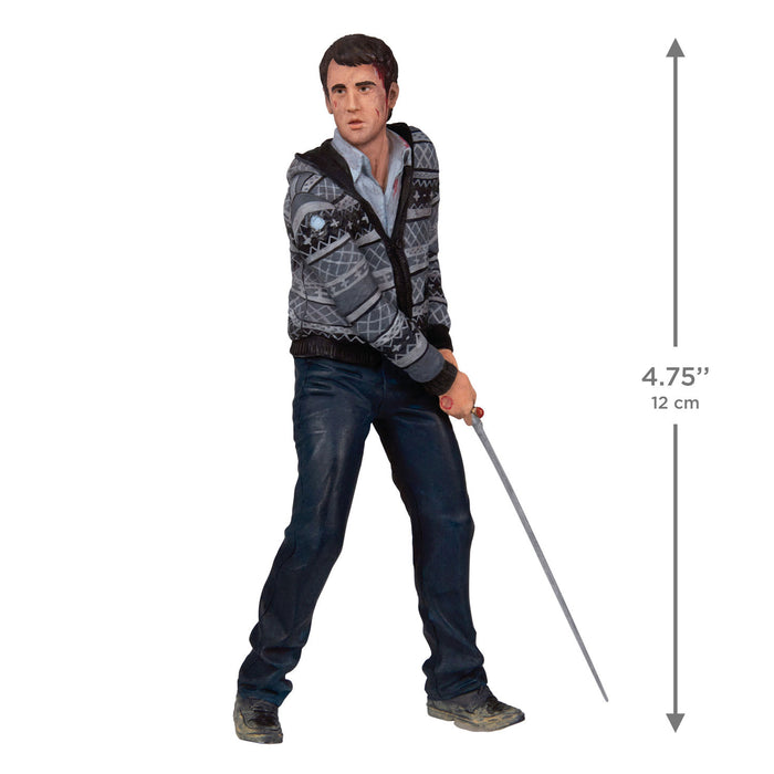 Action figure with measurement details on a white background
