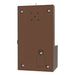Brown box with screws on a white background