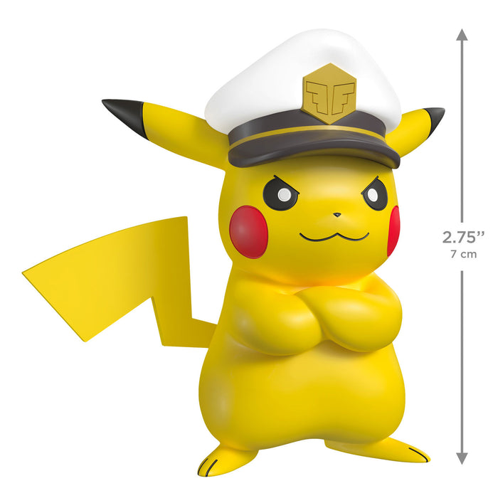 Yellow cartoon character wearing a sailor hat with a measurement indicator on a white background