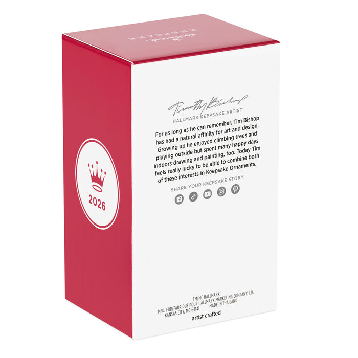 Red and white box with text and a logo on a white background