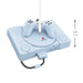PlayStation console with controller ornament on a white background
