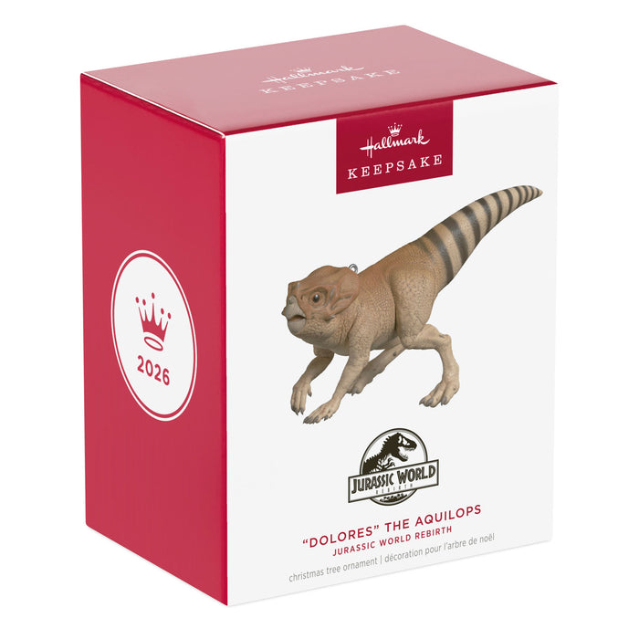 Hallmark Keepsake Christmas ornament packaging with a chameleon figure on a white background