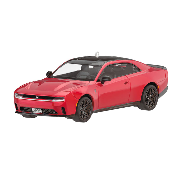 Red sports car model on a white background