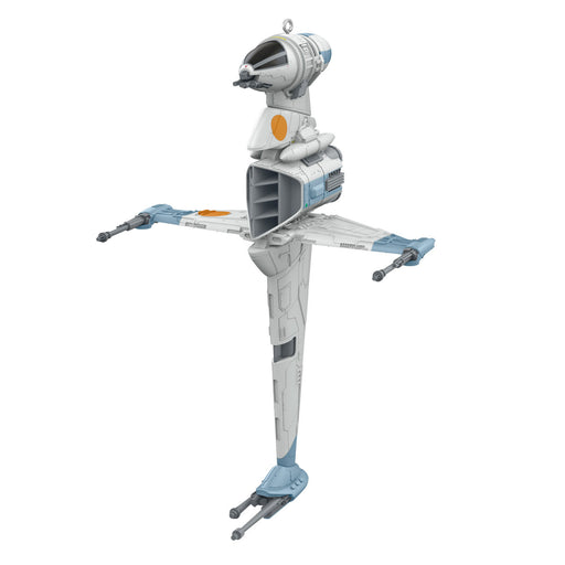 Star Wars toy model of a spacecraft on a white background