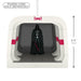 Darth Vader figure in a display case with a power cord sold separately label.