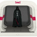 Darth Vader figure in a display case with a red light saber