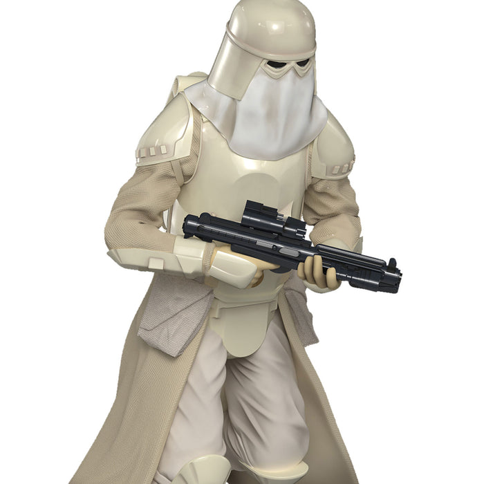 Character in beige armor holding a weapon on a white background
