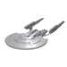 Model of a spaceship from 'Star Trek' on a white background
