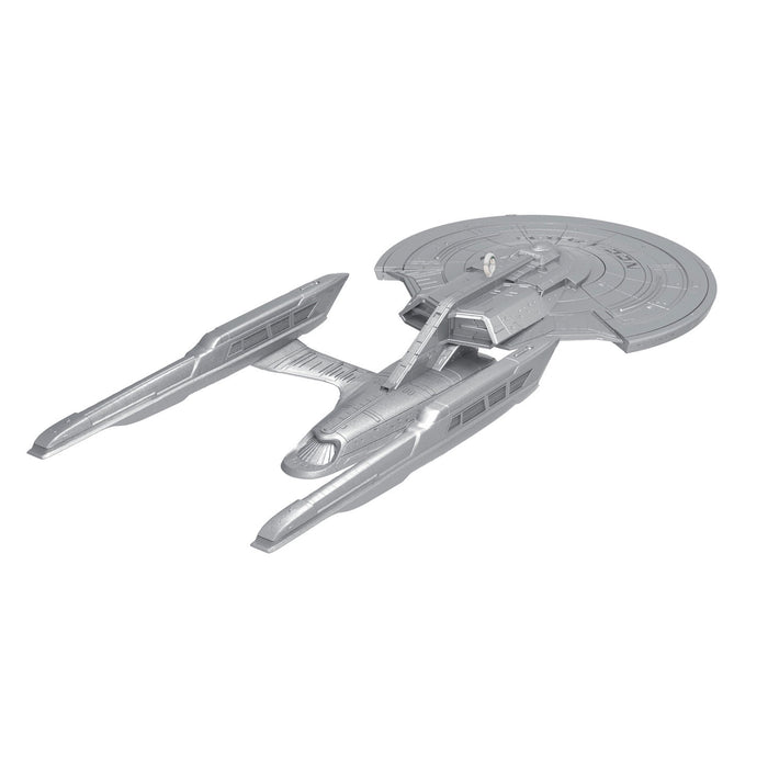 Model of a spaceship on a white background