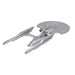Model of a spaceship on a white background