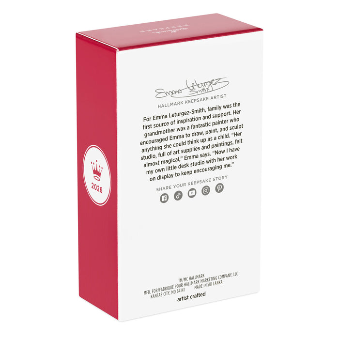 Red and white box with text and a logo on a white background