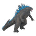  Godzilla action figure with blue spines on a white background