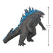  Godzilla figurine with blue spikes on a white background