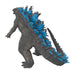  Godzilla figurine with blue spikes on a white background