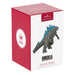 Godzilla ornament packaging with red and white box featuring Godzilla illustration