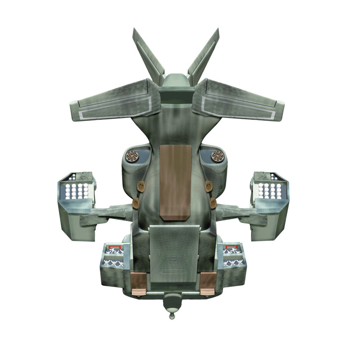 Metallic robot head with a white background