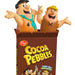 Cocoa Pebbles cereal box with cartoon characters on a white background