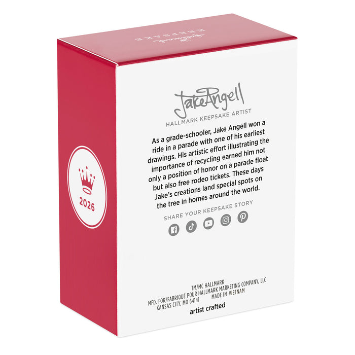 Hallmark Keepsake Artist box with red and white design, featuring text and branding.