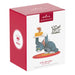 Hallmark Tom and Jerry Christmas ornament packaging with cartoon characters on a white background