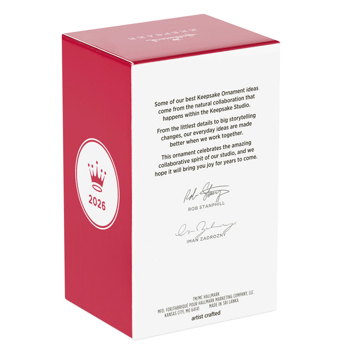 Red and white box with text and a logo on a white background