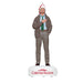Statue of a man in a sweater and Santa hat on a 'National Lampoon's Christmas Vacation' box.