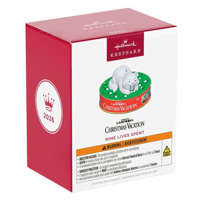Hallmark Keepsake Ornament packaging with a miniature ornament on top