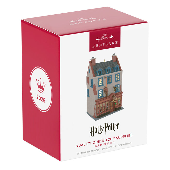 Hallmark Harry Potter ornament packaging with red and white design
