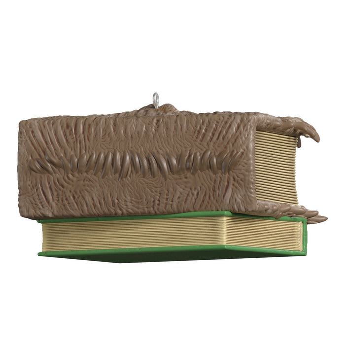 Brown textured object resembling a book on a white background