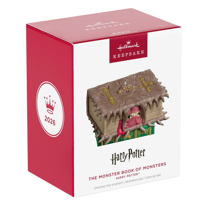 Hallmark Harry Potter ornament packaging with red and white design