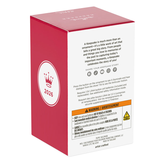 Red and white box with text and a logo on a white background