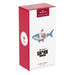 Hallmark Christmas ornament packaging featuring a shark with a Santa hat on a white background