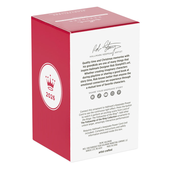 Red and white box with text and a logo on a white background