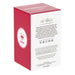 Red and white box with text and a logo on a white background