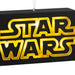 Star Wars logo in gold and black on a black background