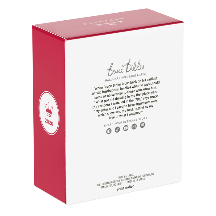 Hallmark Keepsake Ornament packaging with red and white design
